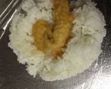 A picture of step 6 of Shrimp Tempura Onigiri (Rice Ball).
