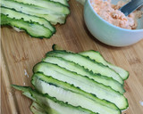 Foto del paso 3 de la receta: Sándwich relleno con crema de salmón y pepino