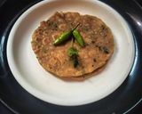 A picture of step 3 of Singhare ka atta paratha.