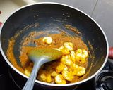 A picture of step 8 of Masala Prawn Curry|Prawn masala curry.