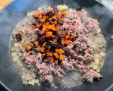 Une image de l'étape 10 de Bœuf aux tomates, champignons et carottes violettes (pour pâtes ou riz).