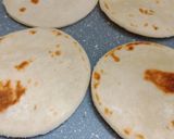 A picture of step 6 of Galouti kebab on crispy naan.