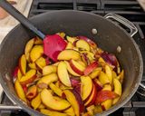 A picture of step 1 of Scratch Streusel'd Peach Rhubarb Cobbler.