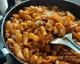 A picture of step 5 of Itallian red sauce cheese pasta 🍝 masala.