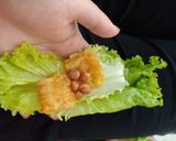 Hình bước làm 1 của món Cuốn Keto chay nhẹ bụng