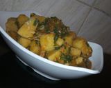 A picture of step 5 of Yam porridge.