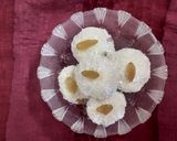 A picture of step 3 of Milkmaid coconut laddoo😋.