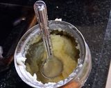 A picture of step 4 of Bhindi kadhi.