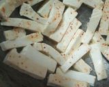A picture of step 3 of Mayo Frankies.