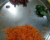 A picture of step 3 of Vegetable Upma with Sambhar.