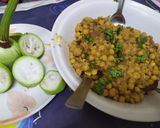 A picture of step 3 of Matar Chaat.