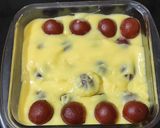 A picture of step 2 of Gulab jamun pudding.