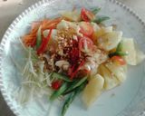 รูปขั้นตอนการทำที่ 2 ของ ส้มตำสับปะรด