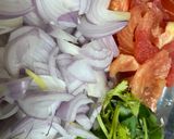 A picture of step 1 of Mix vegetables kurma / healthy kurma for kids.