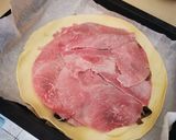 Une image de l'étape 4 de Tourte feuilletée jambon champignons.