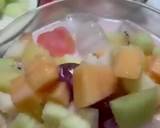 Cara Membuat Sup buah melon jelly kuah susu 4