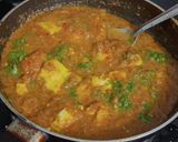 A picture of step 4 of Kadhai paneer in dhaba style.