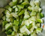 A picture of step 1 of Cucumber & Capsicum Sambharo.