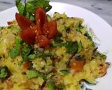A picture of step 5 of Aloo ka bharta.