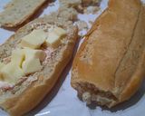 Foto del paso 5 de la receta: Pan relleno con queso crema, jamón, etc