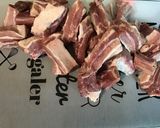 Une image de l'étape 1 de Travers de porc marinés sucrés salés grillés à la plancha.