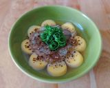 Hình bước làm 3 của món ÓC heo chưng đậu hủ trứng