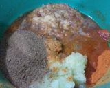 A picture of step 2 of Bihari Seekh Kabab.