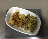 Foto del paso 5 de la receta: Pollo al curry con brócoli gratinado