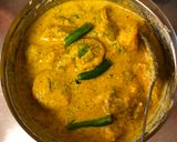 A picture of step 2 of Aam Shorshe Chingri Bhapa (Steamed Mango-Mustard Prawn Curry - Bong style).