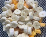 A picture of step 2 of Seasonal creamy fruit salad.