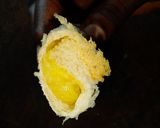 A picture of step 7 of Banana French toast roll ups with peanut sauce. #breakfastideas.