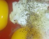 Une image de l'étape 2 de Omelette aux asperges souvage,fromage de chèvre,lard.