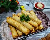 Foto langkah ke 4 dari resep Sosis Gulung Pangsit.