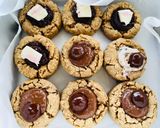 รูปขั้นตอนการทำที่ 4 ของ คุกกี้โอ้ตหยอดหน้าชอกโกแลตที่ชอบ🍫🍪(Oat cookies topping with Favorite Choco Bar)🍫