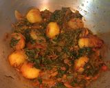 A picture of step 9 of Palak Aloo.