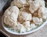 A picture of step 1 of Spicy Buffalo Cauliflower Wings.