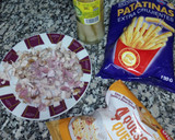Foto del paso 5 de la receta: Pizza, con base de tortilla y patatinas