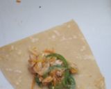 A picture of step 3 of Chicken breast spring rolls #themechallange.