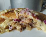 Foto del paso 9 de la receta: Arepa🫓de yuca rellena de carne🥩bbq y queso🥯🧀🧇