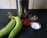 A picture of step 1 of Nendran Banana chips.