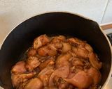 A picture of step 1 of Korean style sticky chicken (with veggie rice).