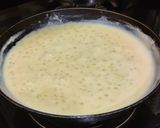 A picture of step 4 of Saboodana custard.
