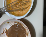 Foto del paso 4 de la receta: Queque o bizcocho mármol de naranja, zanahoria y chocolate muy esponjoso 🍊🥕🍫