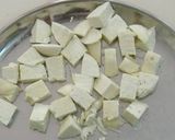 A picture of step 1 of Masala Shahi paneer.