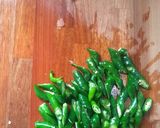 Foto langkah ke 1 dari resep Tumis Buncis Daging Cabai Hijau (tumis Campur2).
