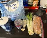 A picture of step 1 of Napa Cabbage Potstickers.