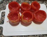 Foto del paso 3 de la receta: Tomates rellenos con Mayonesa de ave casera!!!2 recetas en una😋