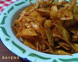 Foto langkah ke 5 dari resep Keripik pangsit pedas manis (#Bandung_recookWidyNaura).