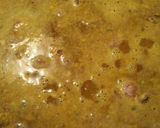 A picture of step 1 of Ham, with Black Eyed Peas and Yellow Rice.