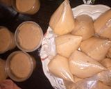 A picture of step 3 of Moi moi and Onion Sauce 🧆.